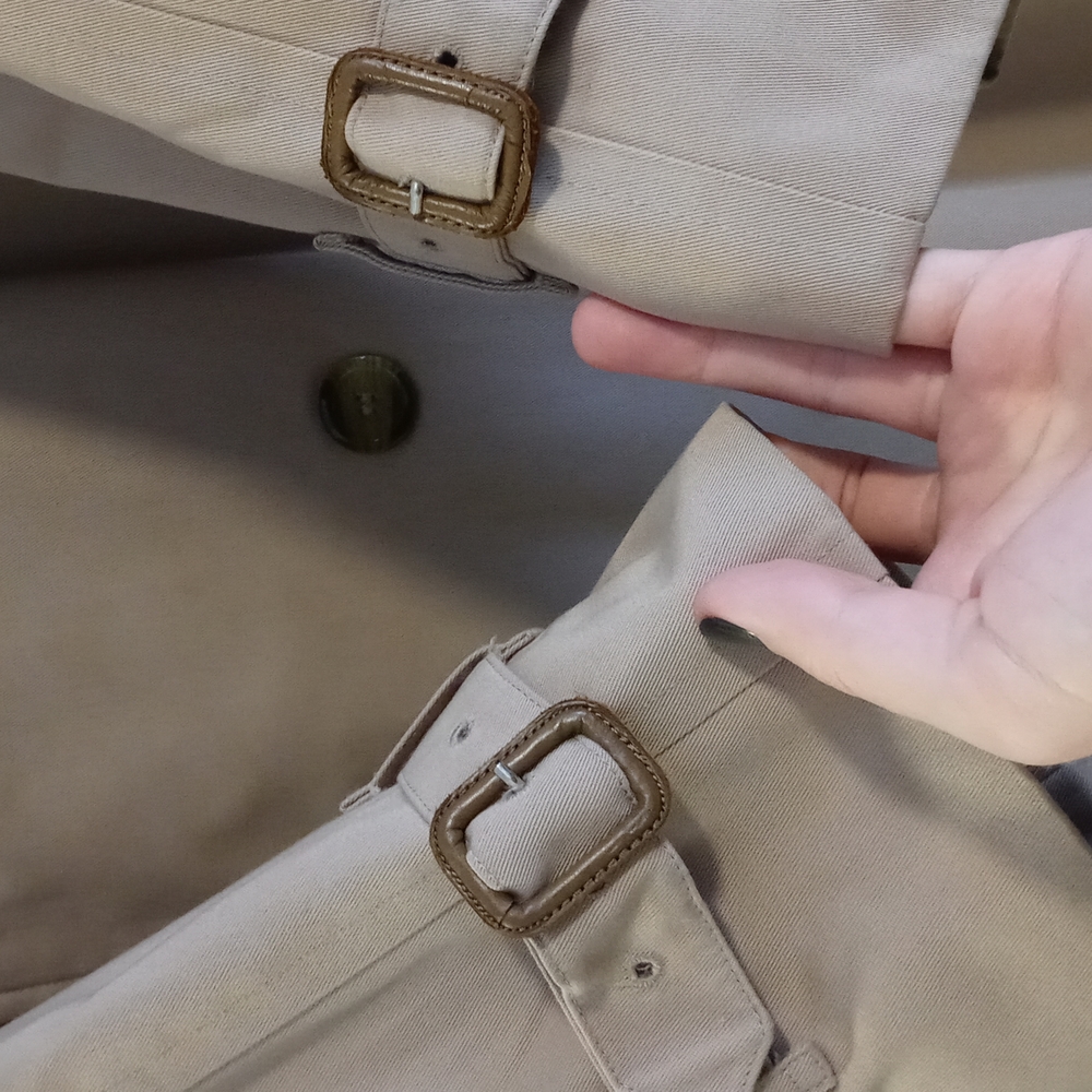 💎VTG Burberry💎 - Men's Classic Trench Coat w/Removeable Wool/Camel Hair Lining - Picture 11 of 16